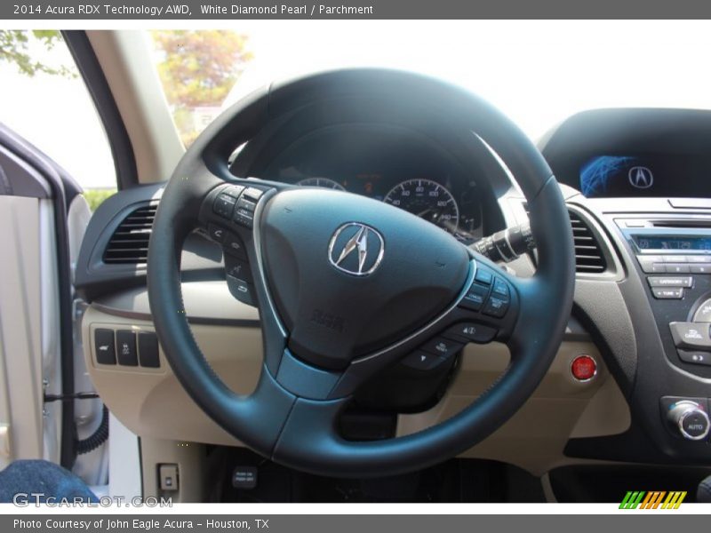 White Diamond Pearl / Parchment 2014 Acura RDX Technology AWD
