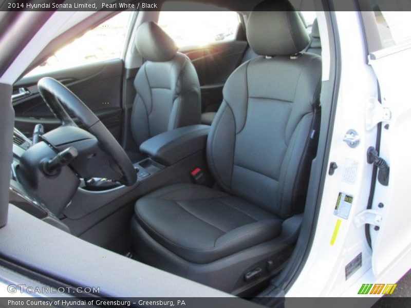 Pearl White / Black 2014 Hyundai Sonata Limited