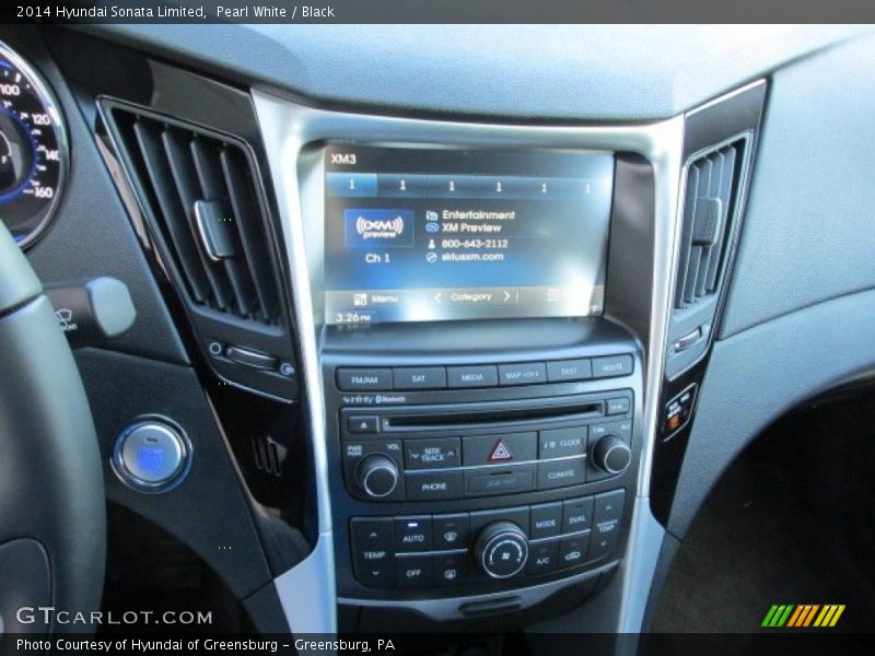 Pearl White / Black 2014 Hyundai Sonata Limited