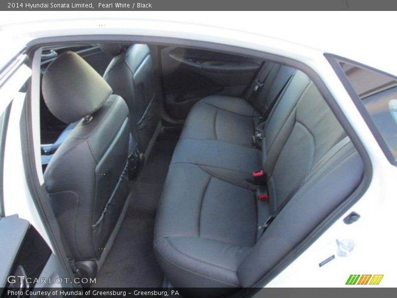 Pearl White / Black 2014 Hyundai Sonata Limited