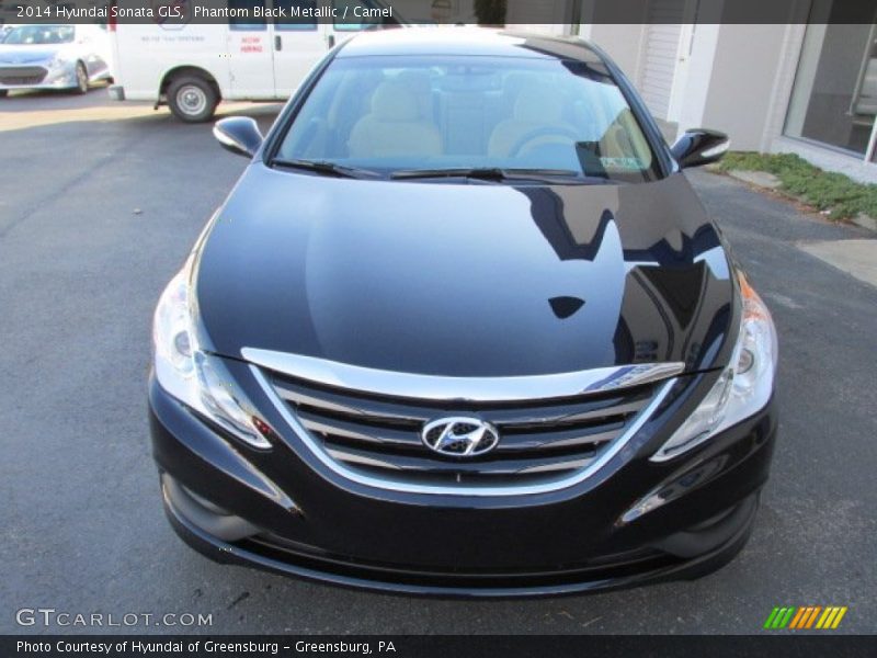 Phantom Black Metallic / Camel 2014 Hyundai Sonata GLS