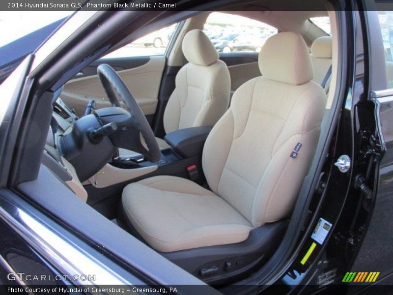 Phantom Black Metallic / Camel 2014 Hyundai Sonata GLS