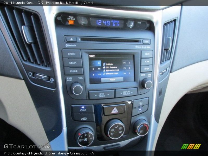 Phantom Black Metallic / Camel 2014 Hyundai Sonata GLS