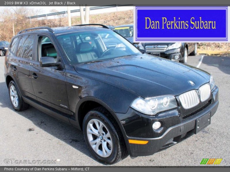 Jet Black / Black 2009 BMW X3 xDrive30i