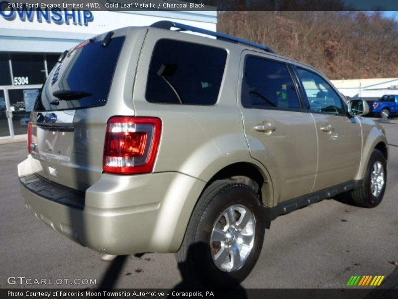 Gold Leaf Metallic / Charcoal Black 2012 Ford Escape Limited 4WD