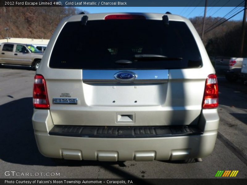 Gold Leaf Metallic / Charcoal Black 2012 Ford Escape Limited 4WD