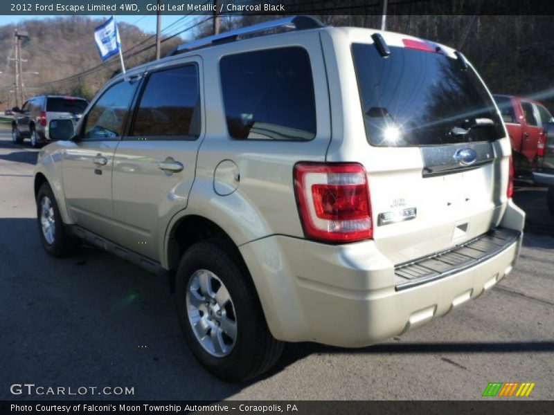 Gold Leaf Metallic / Charcoal Black 2012 Ford Escape Limited 4WD