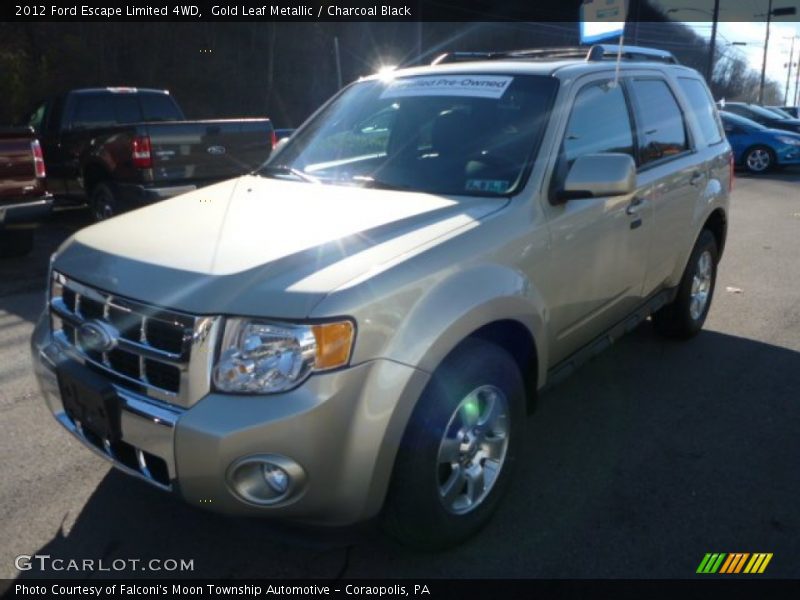 Gold Leaf Metallic / Charcoal Black 2012 Ford Escape Limited 4WD