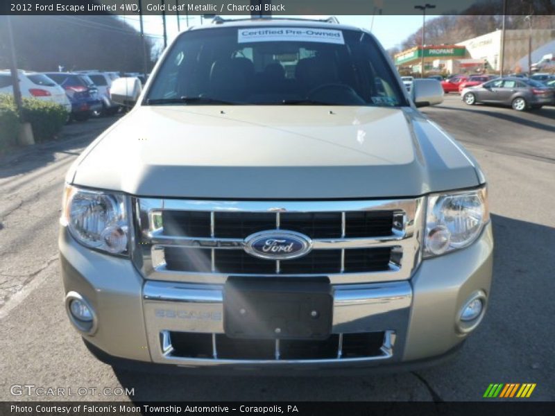 Gold Leaf Metallic / Charcoal Black 2012 Ford Escape Limited 4WD