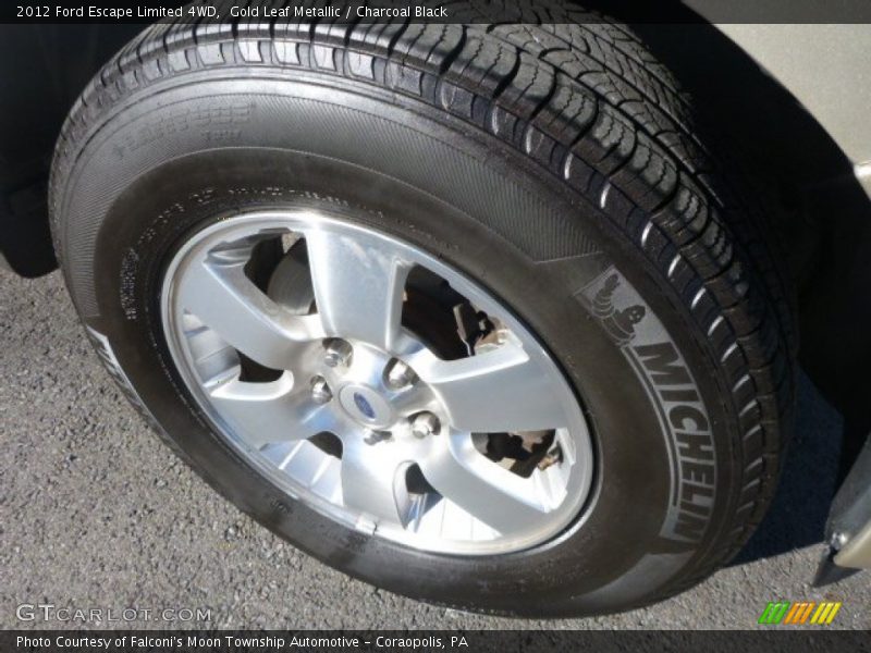 Gold Leaf Metallic / Charcoal Black 2012 Ford Escape Limited 4WD