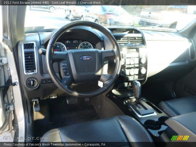 Gold Leaf Metallic / Charcoal Black 2012 Ford Escape Limited 4WD