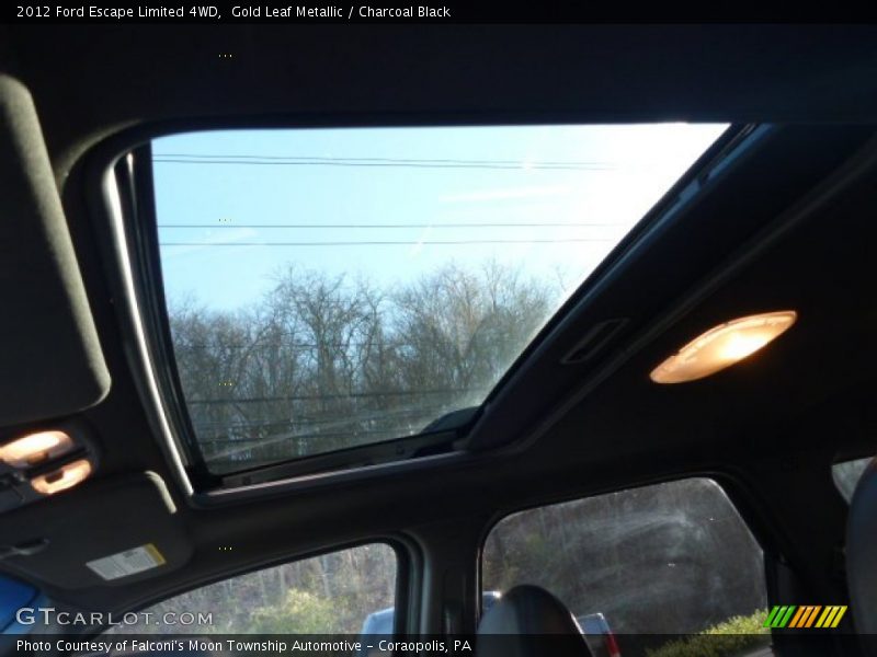 Gold Leaf Metallic / Charcoal Black 2012 Ford Escape Limited 4WD