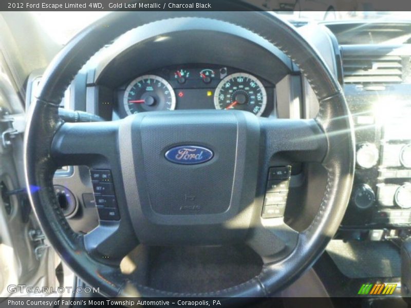 Gold Leaf Metallic / Charcoal Black 2012 Ford Escape Limited 4WD
