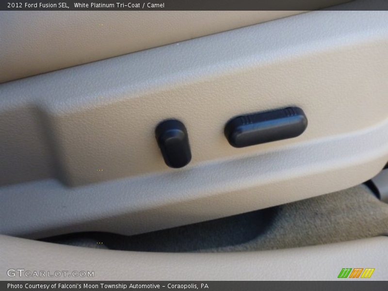 White Platinum Tri-Coat / Camel 2012 Ford Fusion SEL