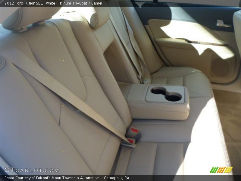 White Platinum Tri-Coat / Camel 2012 Ford Fusion SEL