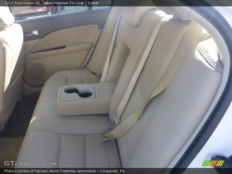 White Platinum Tri-Coat / Camel 2012 Ford Fusion SEL