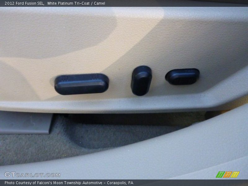 White Platinum Tri-Coat / Camel 2012 Ford Fusion SEL