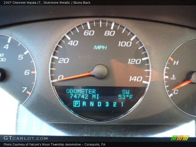 Silverstone Metallic / Ebony Black 2007 Chevrolet Impala LT