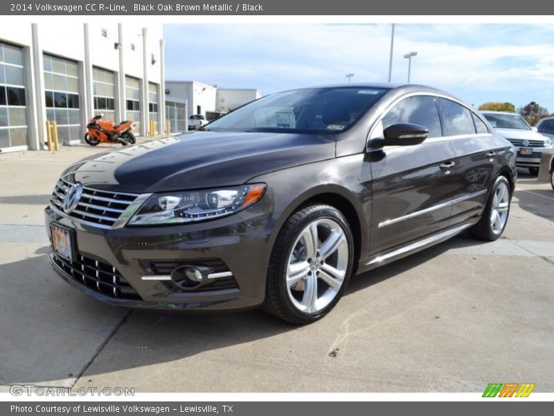 Black Oak Brown Metallic / Black 2014 Volkswagen CC R-Line