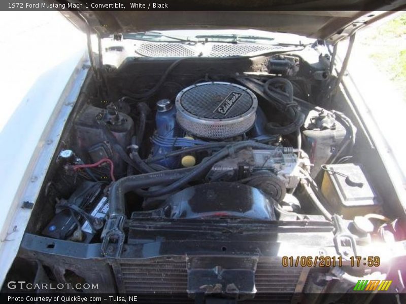 White / Black 1972 Ford Mustang Mach 1 Convertible