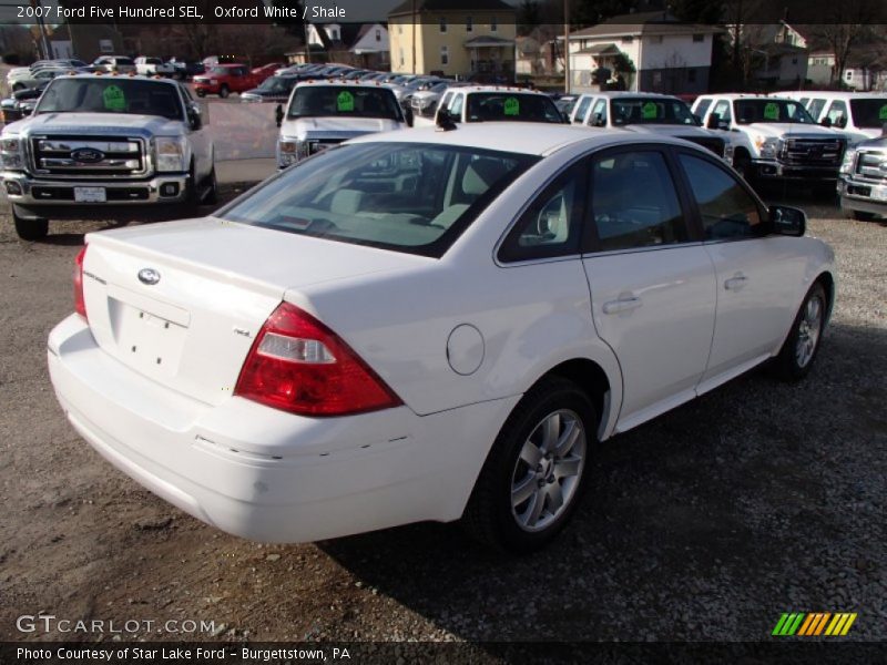 Oxford White / Shale 2007 Ford Five Hundred SEL