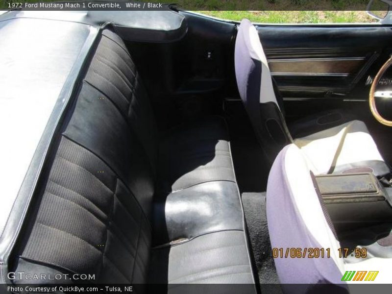 White / Black 1972 Ford Mustang Mach 1 Convertible