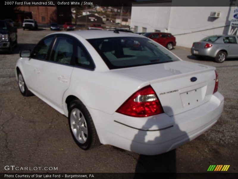 Oxford White / Shale 2007 Ford Five Hundred SEL