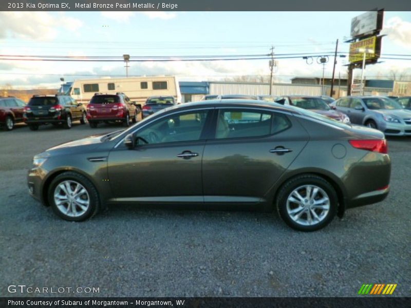 Metal Bronze Pearl Metallic / Beige 2013 Kia Optima EX