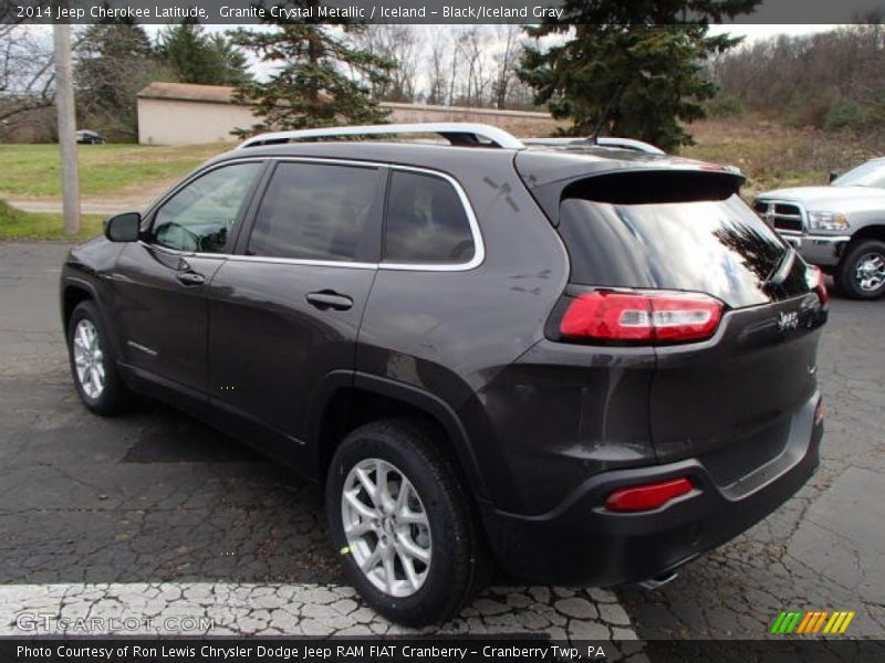 Granite Crystal Metallic / Iceland - Black/Iceland Gray 2014 Jeep Cherokee Latitude