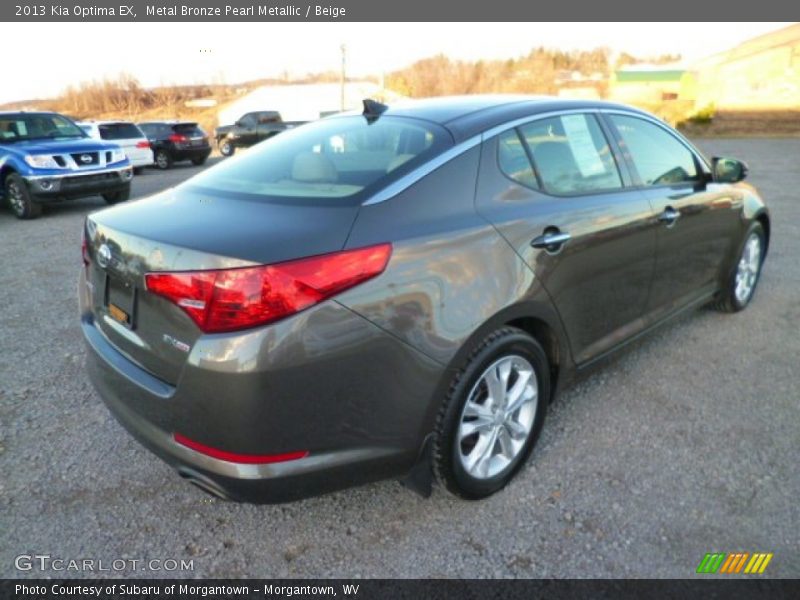 Metal Bronze Pearl Metallic / Beige 2013 Kia Optima EX