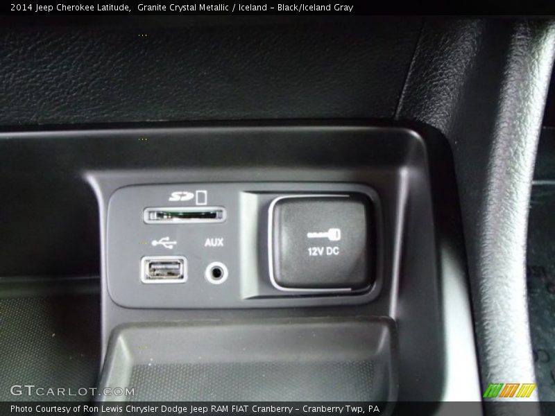 Granite Crystal Metallic / Iceland - Black/Iceland Gray 2014 Jeep Cherokee Latitude
