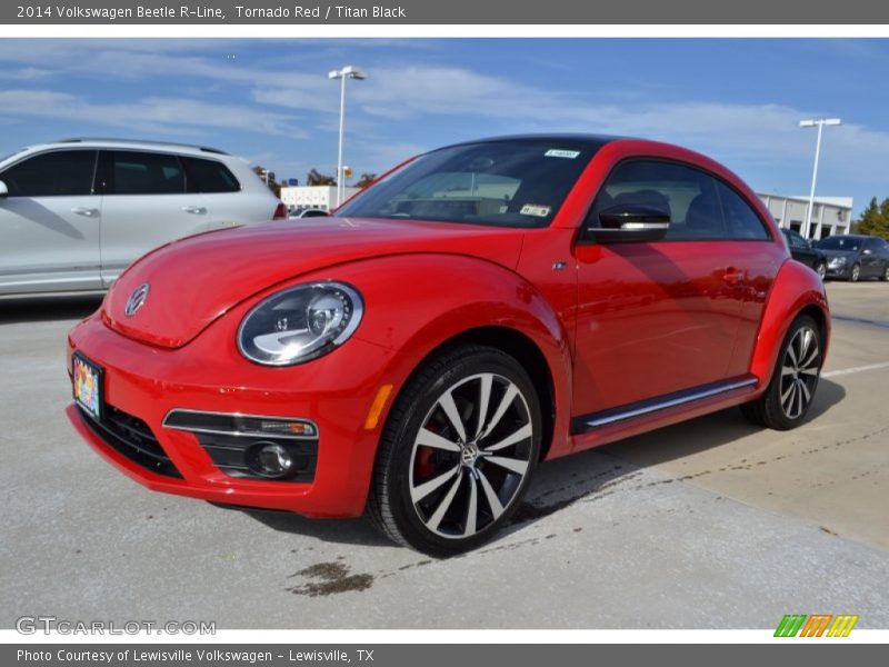 Tornado Red / Titan Black 2014 Volkswagen Beetle R-Line