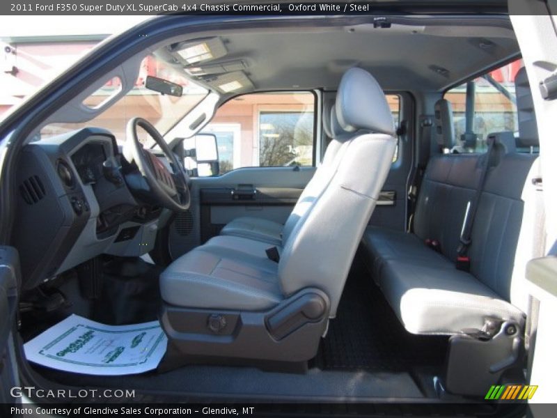 Oxford White / Steel 2011 Ford F350 Super Duty XL SuperCab 4x4 Chassis Commercial