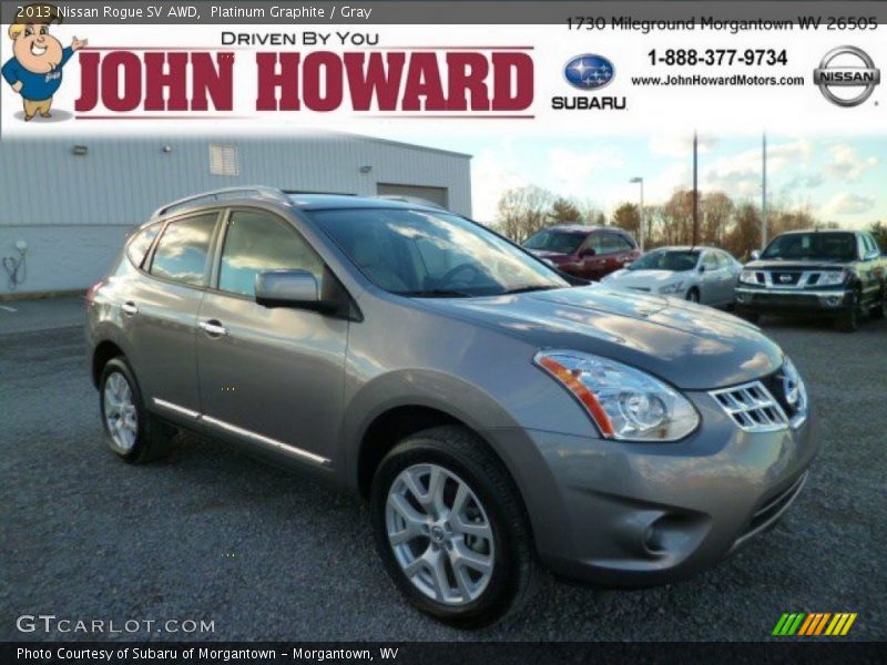 Platinum Graphite / Gray 2013 Nissan Rogue SV AWD
