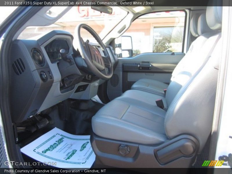Oxford White / Steel 2011 Ford F350 Super Duty XL SuperCab 4x4 Chassis Commercial
