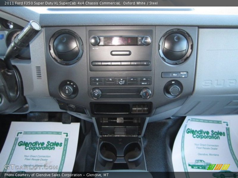Oxford White / Steel 2011 Ford F350 Super Duty XL SuperCab 4x4 Chassis Commercial