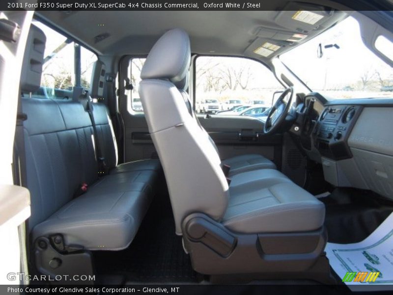 Oxford White / Steel 2011 Ford F350 Super Duty XL SuperCab 4x4 Chassis Commercial