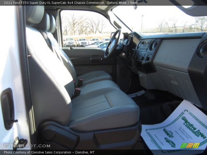 Oxford White / Steel 2011 Ford F350 Super Duty XL SuperCab 4x4 Chassis Commercial