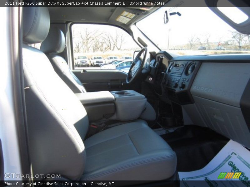 Oxford White / Steel 2011 Ford F350 Super Duty XL SuperCab 4x4 Chassis Commercial
