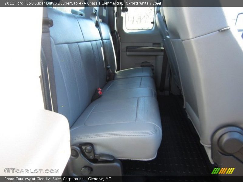 Oxford White / Steel 2011 Ford F350 Super Duty XL SuperCab 4x4 Chassis Commercial