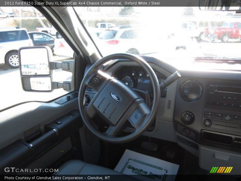 Oxford White / Steel 2011 Ford F350 Super Duty XL SuperCab 4x4 Chassis Commercial