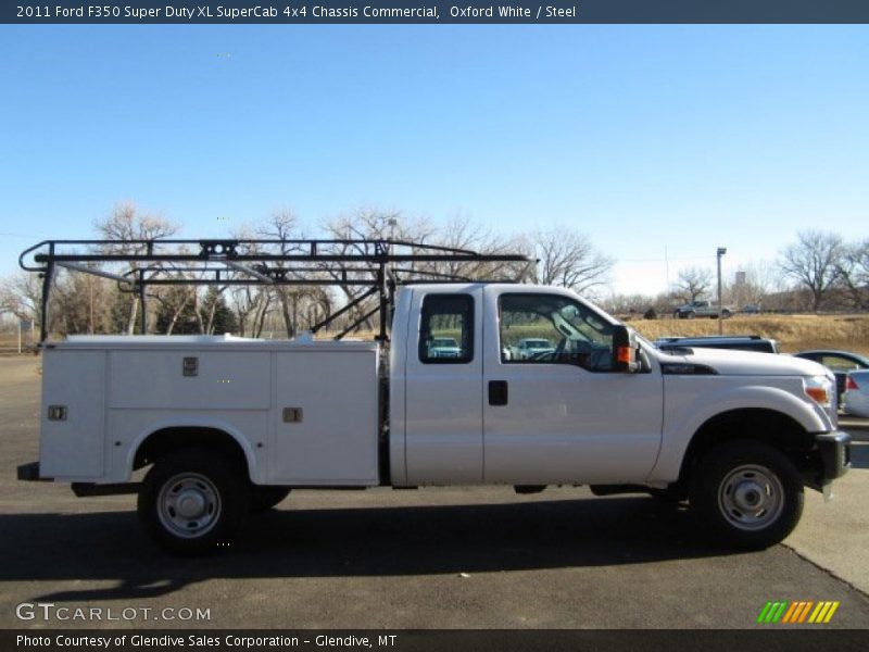 Oxford White / Steel 2011 Ford F350 Super Duty XL SuperCab 4x4 Chassis Commercial