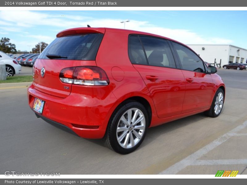 Tornado Red / Titan Black 2014 Volkswagen Golf TDI 4 Door