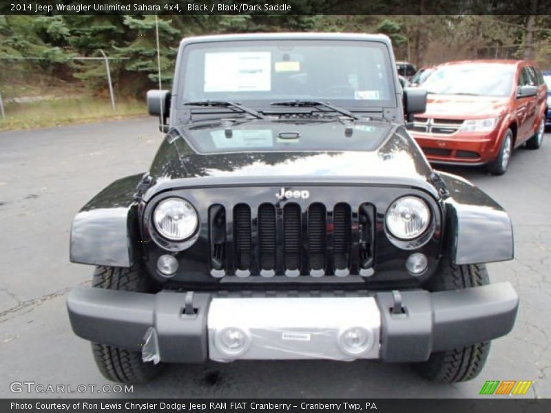 Black / Black/Dark Saddle 2014 Jeep Wrangler Unlimited Sahara 4x4