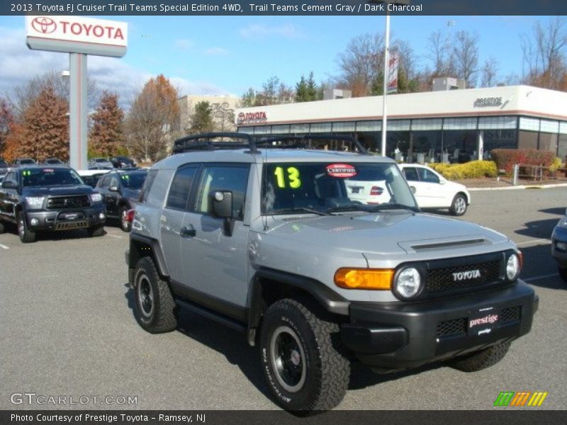 Trail Teams Cement Gray / Dark Charcoal 2013 Toyota FJ Cruiser Trail Teams Special Edition 4WD