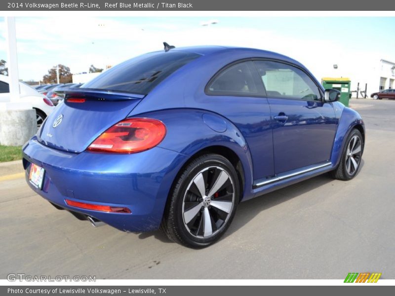 Reef Blue Metallic / Titan Black 2014 Volkswagen Beetle R-Line