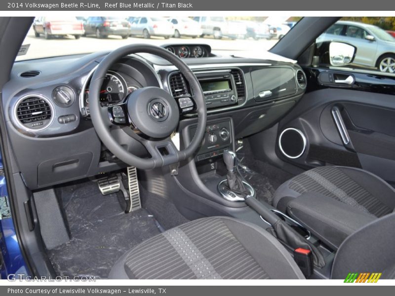 Reef Blue Metallic / Titan Black 2014 Volkswagen Beetle R-Line