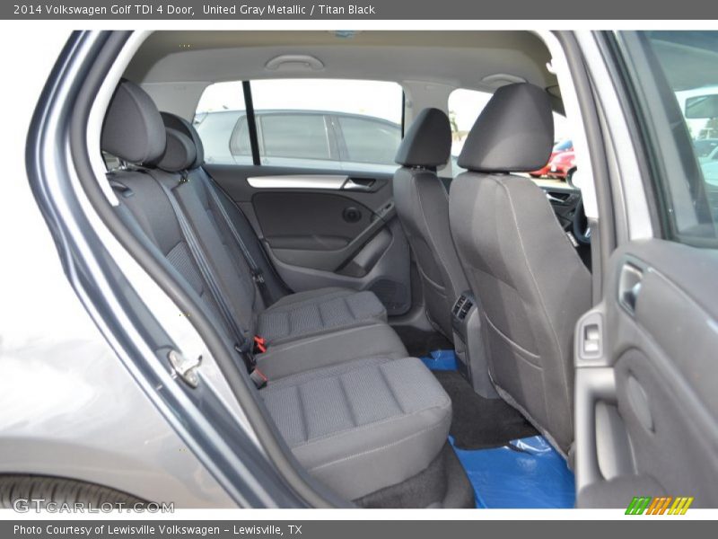 Rear Seat of 2014 Golf TDI 4 Door