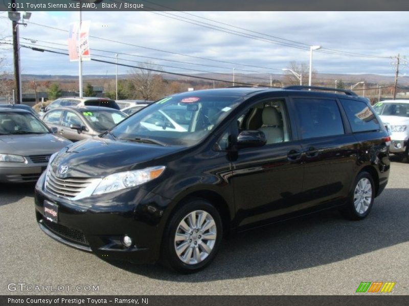 Black / Bisque 2011 Toyota Sienna XLE AWD