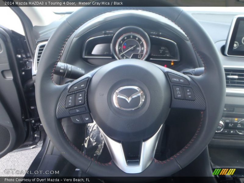 Meteor Gray Mica / Black 2014 Mazda MAZDA3 s Touring 4 Door